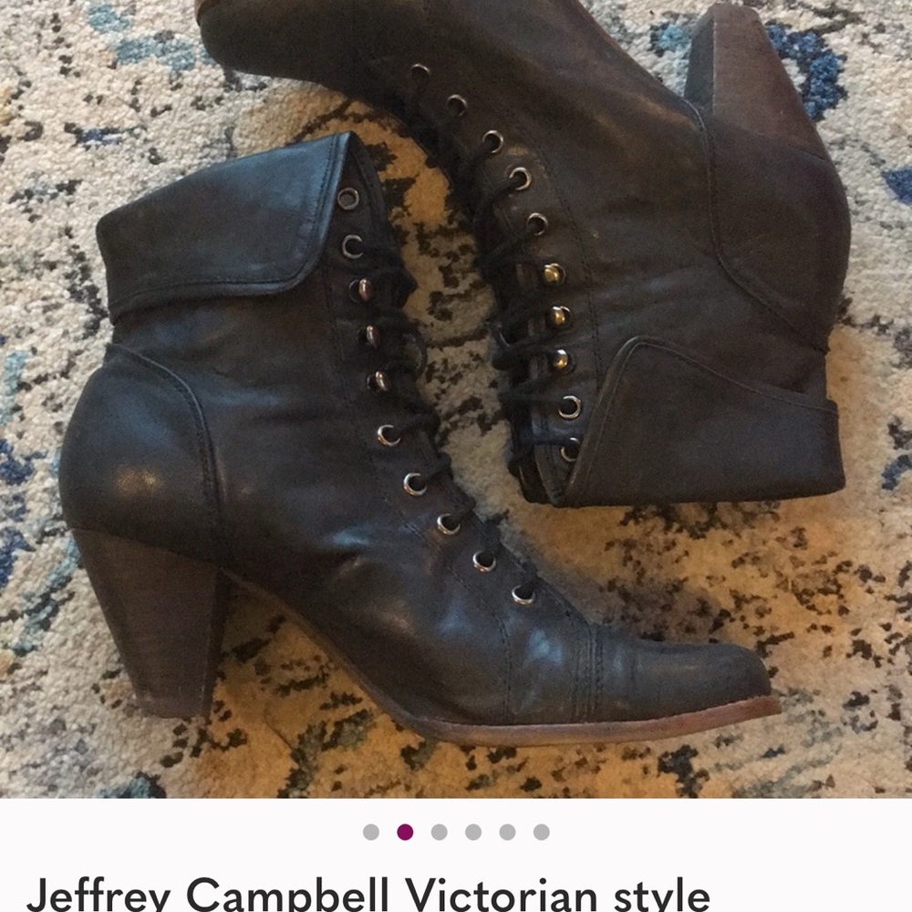 ISO IN SEARCH OF Jeffrey Campbell Akira Black Lace Up Boots ISO ONLY!